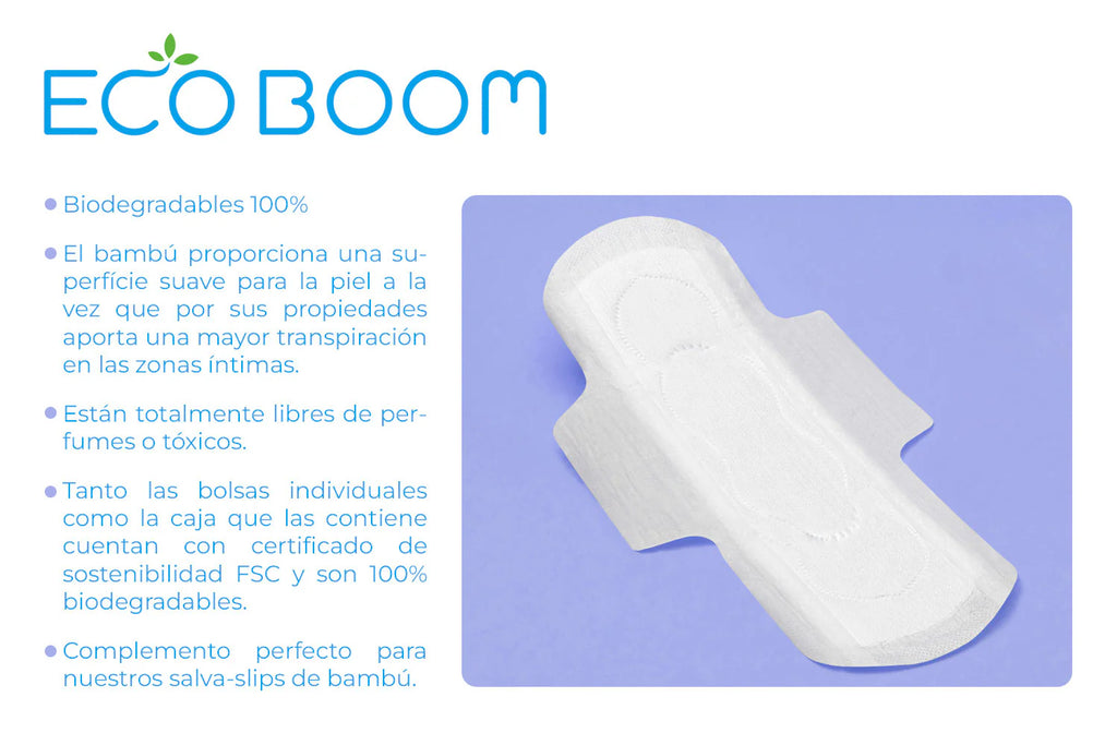 Eco Boom Feminine Pads Extra Heavy Overnight