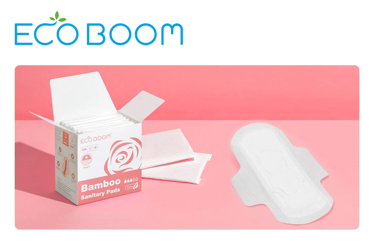 Eco Boom Feminine Pads Regular Flow