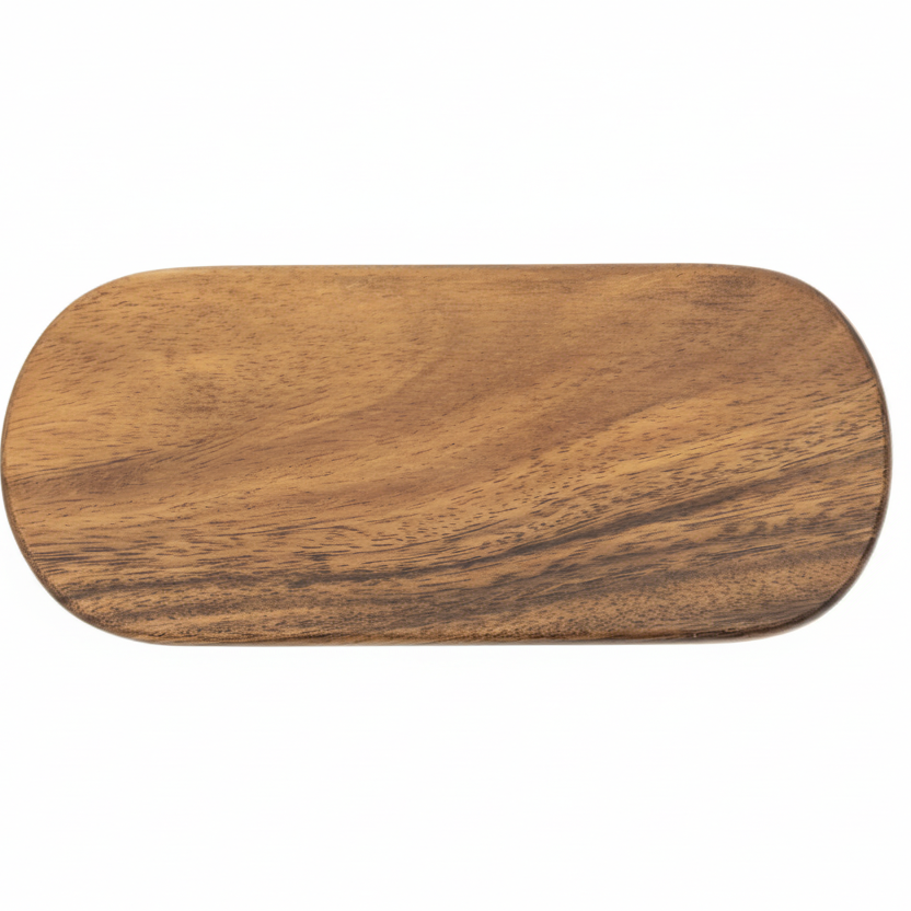 Base Decorativa Oval de Madera