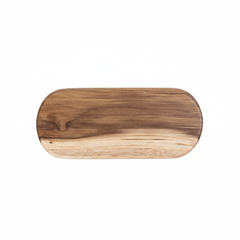 Base Decorativa Oval de Madera