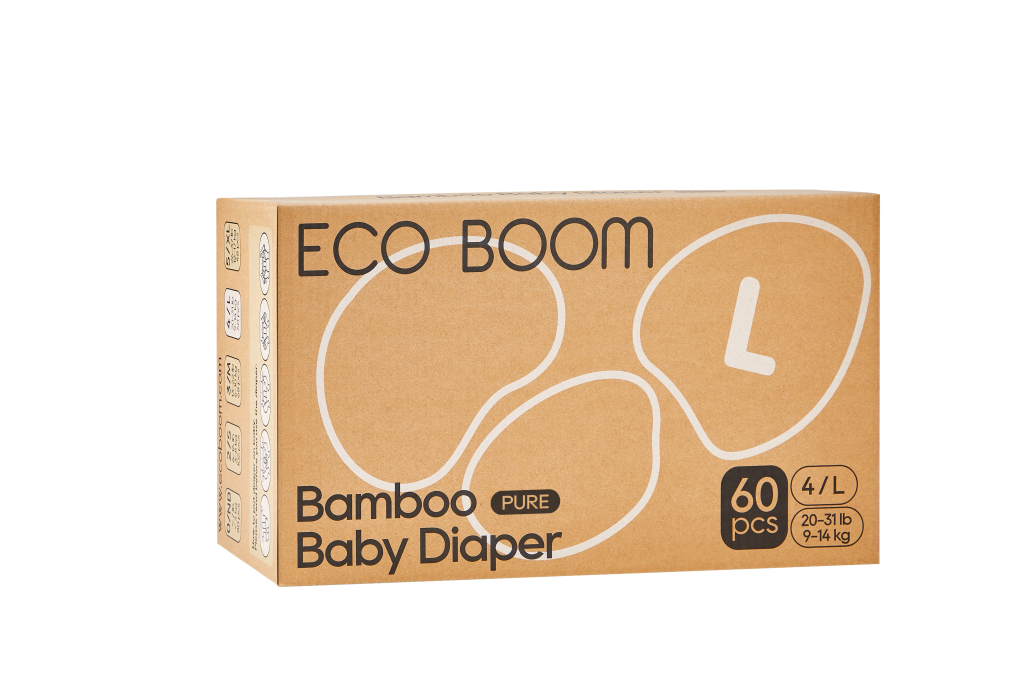 Eco Boom Bamboo Baby Diaper size L