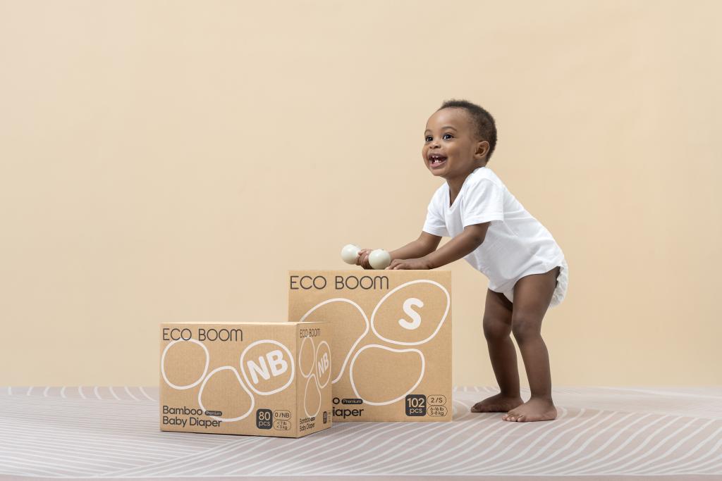 Eco Boom Bamboo Baby Diaper size NB