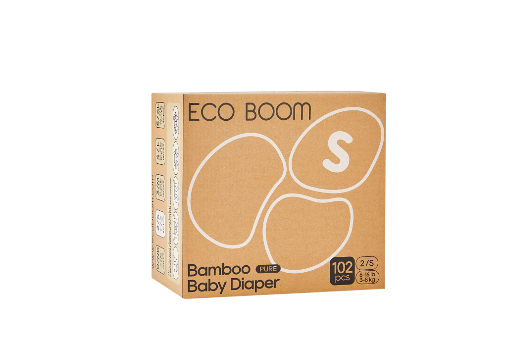 Eco Boom Bamboo Baby Diaper size S