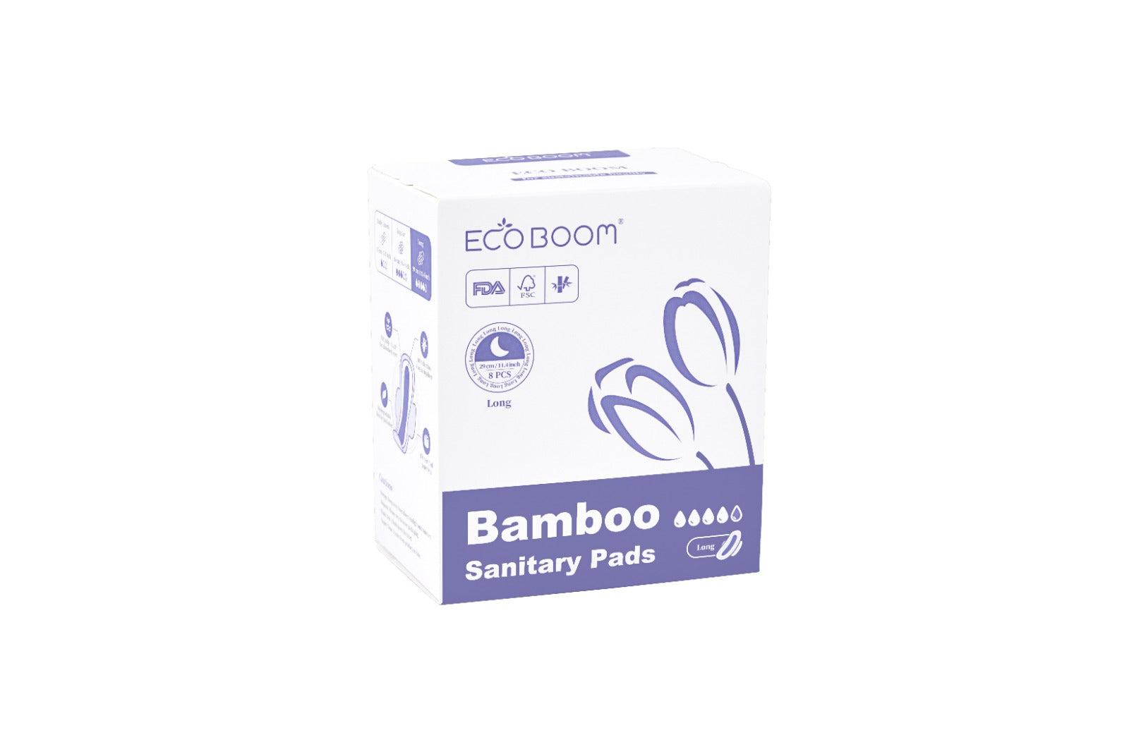 Eco Boom Feminine Pads Extra Heavy Flow
